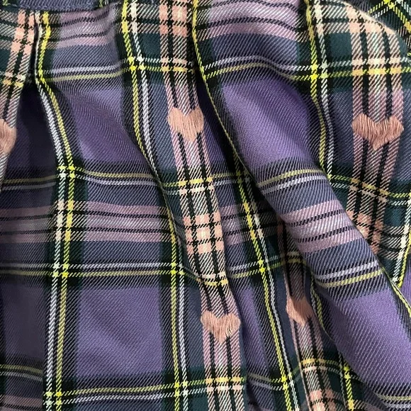 Hot Topic Purple and Pink Plaid Mini Skirt - Picture 3 of 4